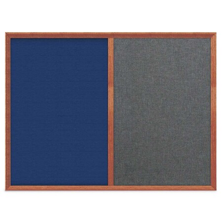 United Visual Products Slim Style Indoor Enclosed Corkboard, 12 UV500SC-GOLD-CLOUD